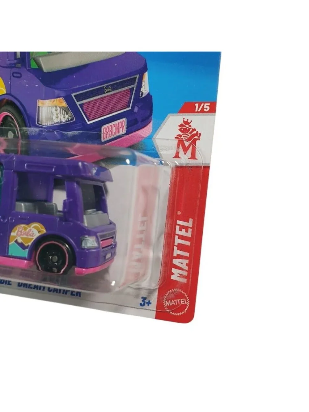 Hot Wheels Barbie Dream Camper Purple Special Feature 21/250 Mattel 1/5 Toy Van